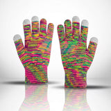 Honeycomb Anti‑Slip Touch Screen Gloves Women‑Specific Fit for Cycling Hiking Long Motorcycle Trip 2 Pcs Gradient Red One Size Recommended Christmas Holiday Gift