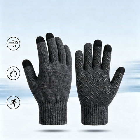 Pineapple Texture Anti‑Slip Touch Screen Gloves Firm Palm Grip for Hiking Cycling Long Motorcycle Journey 2 Pcs Dark Grey One Size Popular Christmas Holiday Gift In Australia - Darrahopens