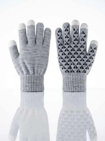 Women Anti‑Slip Touch‑Compatible Outdoor Gloves Flexible Palm Grip for Climbing Motorbike Travel Daily Workout 2 Pcs Light Grey One Size Ideal Christmas Gift In Australia - Darrahopens
