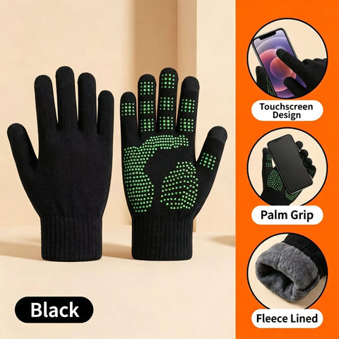 Ergonomic Cut Non‑Slip Touch Screen Gloves Contoured Palm Grip for Gym Hiking Cycling Motorbike Trip 2 Pcs Black One Size Popular Christmas Holiday Gift In Australia - Darrahopens
