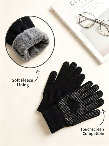 Heart Grain Non‑Slip Touch‑Compatible Outdoor Gloves Fashion Grip for Riding Long‑Distance Motorcycle Travel 2 Pcs Black One Size Perfect Christmas Gift In Australia - Darrahopens