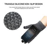 Ergonomic Contoured Non‑Slip Touch Gloves Snug Hand Fit for Climbing Motorbike Tour Daily Gym Exercise 2 Pcs Light Grey One Size Nice Christmas Present