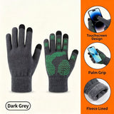 Ergonomic Shaped Anti‑Slip Touch‑Compatible Fitness Gloves Firm Hold for Motorcycle Trip Mountain Climbing 2 Pcs Dark Grey One Size Recommended Christmas Holiday Gift