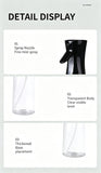 Press‑Action Oil Mist Sprayer Transparent Plastic Oil Dispenser for Air Fryer Fitness Fat‑Control Cooking 200ml Black Great Christmas Present