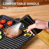 Push‑Trigger Atomized Cooking Oil Sprayer Transparent Plastic Oil Bottle for Air Fryer Fitness Diet Cooking 300ml White Suitable for Christmas Gifting