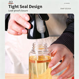 Push‑Trigger Atomized Cooking Oil Sprayer Transparent Plastic Oil Bottle for Air Fryer Fitness Diet Cooking 300ml White Suitable for Christmas Gifting