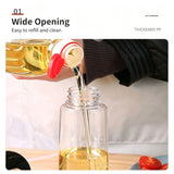 Press‑Style Mist Oil Sprayer Transparent Plastic Cooking Oil Dispenser Fitness Portion Control for Air Fryer 300ml Black Popular Christmas Holiday Gift