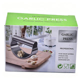 Ring-Style Stainless Steel Garlic Press Manual Garlic Crusher Home Kitchen Garlic Mincer Masher Tool Ideal Christmas Gift