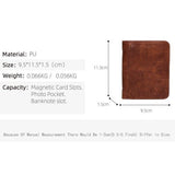 Sleek PU Leather Men Bifold Wallet Classic Short Card Holder Coin Pocket Minimalist Coffee Popular Christmas Holiday Gift In Australia - Darrahopens