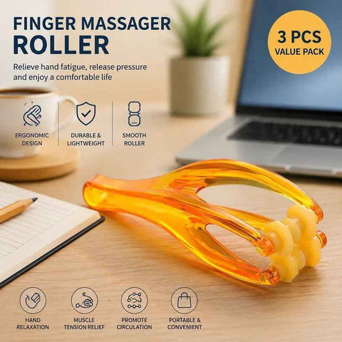 Elastic Finger Roller Massager Hand Fatigue Relief 3Pcs In Australia - Darrahopens