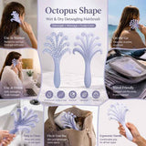 Light Purple Octopus Scalp Massage Brush Gentle Volumising Wet & Dry 1Pcs In Australia - Darrahopens