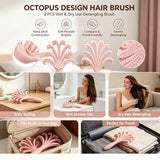 Light Pink Octopus Scalp Massage Brush Gentle Volumising Wet & Dry 2Pcs In Australia - Darrahopens