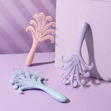 Light Blue Octopus Scalp Massage Brush Gentle Volumising Wet & Dry 2Pcs In Australia - Darrahopens
