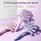 3 Colours Octopus Scalp Massage Brush Set 3Pcs In Australia - Darrahopens