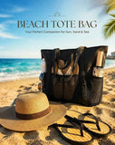 Brown & Solid Black Large Waterproof Swim Storage Tote 2Pcs In Australia - Darrahopens