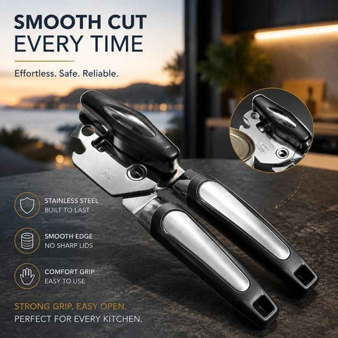 Upgraded Labor Saving Can & Bottle Opener Stainless Steel Household Gadget In Australia - Darrahopens