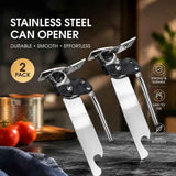 Simple Can Opener 2 Pack Stainless Steel Manual Kitchen Opening Tool In Australia - Darrahopens