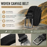 Green Orange Khaki Tri-color Stretch Waist Belt 125cm Canvas Woven Golf Strap In Australia - Darrahopens