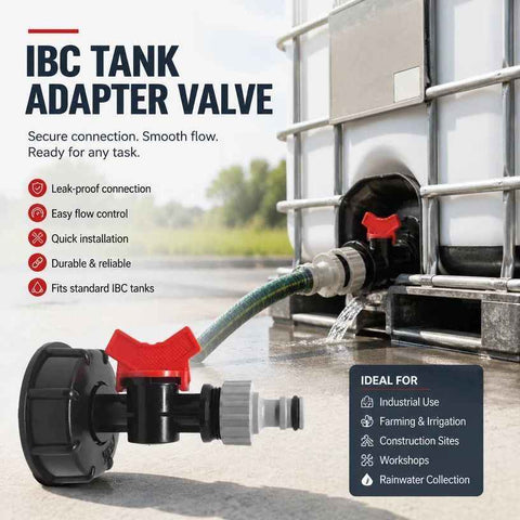 S60*6 IBC Tank Water Valve With Nipple Tap Fitting Accessory In Australia - Darrahopens
