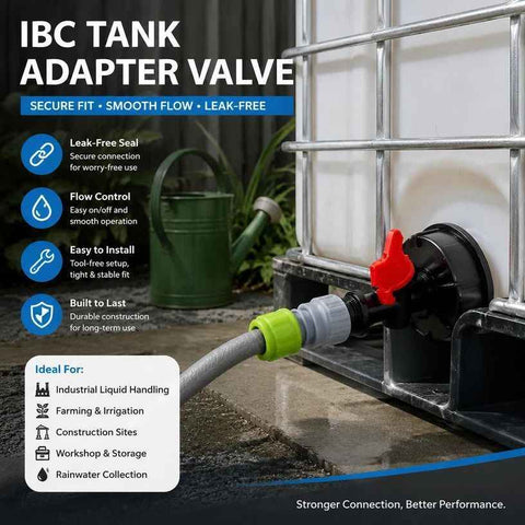 S60*6 Water Tap Nipple + Garden Hose Quick Connect IBC Fitting In Australia - Darrahopens