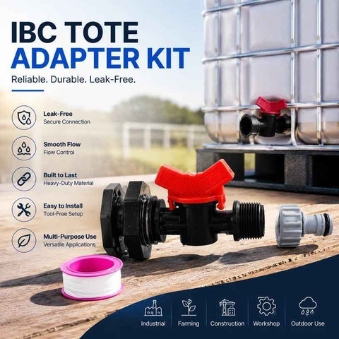3/4 Inch IBC Tank Base Stand With Water Distributing Valve Fitting In Australia - Darrahopens