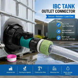 S60*6 Hose Coupling With Shut Off Switch IBC Tote Outlet Fitting In Australia - Darrahopens
