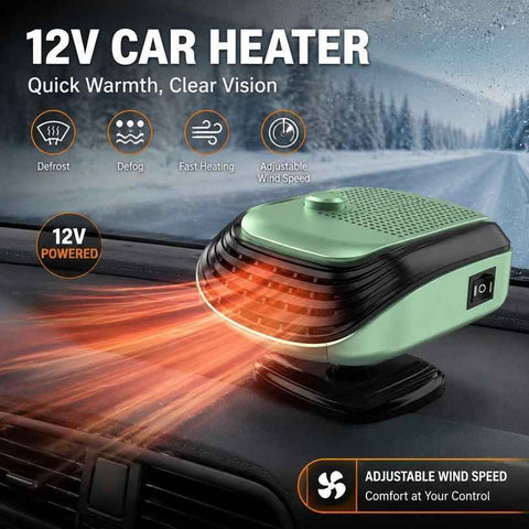 12V Green Vehicle Heater High Power Quick Defogger For Cars In Australia - Darrahopens