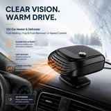 12V Black Portable Car Heater Fast Warm In-Car Heating Device In Australia - Darrahopens