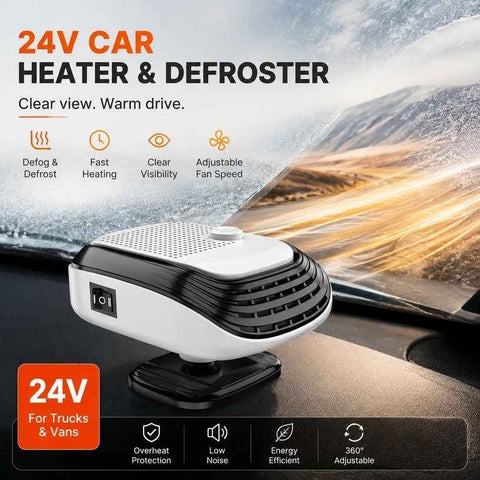 24V Black Truck Heater High Power Windshield Defrost Warmer In Australia - Darrahopens