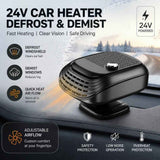 24V White Truck Cab Heater Quick Windshield Defogging Warmer In Australia - Darrahopens