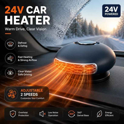 12V Black Gold Car Heater Fast Warm Windshield Defroster In Australia - Darrahopens