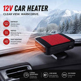 12V Orange Portable Car Heater Quick Heating Auto Defogger In Australia - Darrahopens