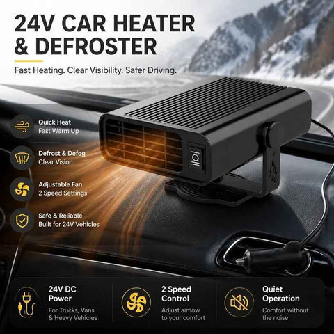 12V Blue Vehicle Heater Quick Heating Windshield Defrost Tool In Australia - Darrahopens