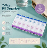Press Type 14 Grid Tablet Storage Box Independent Compartments Travel Pill Case 2Pcs In Australia - Darrahopens