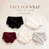 Black Women Fluffy Faux Fur Wrap Shawl Party Costume Stole In Australia - Darrahopens