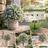 Cream White Artificial Floral Greenery Portrait Photography Garden Ornament In Australia - Darrahopens