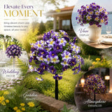 Ivory White Morning Glory Faux Floral Stakes Home & Garden Display Decor In Australia - Darrahopens