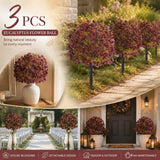 Deep Red Autumn Faux Flower Stems 3 Pack Patio Interior Portrait Styling In Australia - Darrahopens