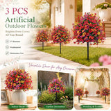 Multi Tone Artificial Eucalyptus Bouquet Set of 3 Indoor Outdoor Photo Greenery In Australia - Darrahopens