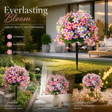 Mixed Shade Morning Glory Artificial Stems Set of 3 Eucalyptus Floral Styling In Australia - Darrahopens