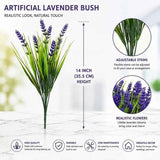 Purple 7 Fork Artificial Lavender Bouquet Spring Grass Fake Flower Decor 3 Pack In Australia - Darrahopens