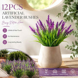 Lotus Pink 7 Stem Artificial Lavender Fake Greenery Garden Vase Decor 12 Pack In Australia - Darrahopens