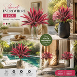 Purple Faux Brazil Wood Dracaena Indoor Greenery Ornament 4 Pack In Australia - Darrahopens