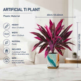Purple Artificial Dracaena Tree Indoor Outdoor Floral Display 10 Pack In Australia - Darrahopens