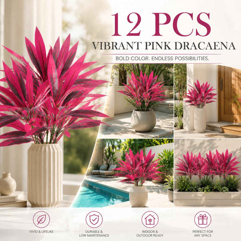 Purple Faux Brazil Wood Dracaena Indoor Greenery Ornament 12 Pack In Australia - Darrahopens