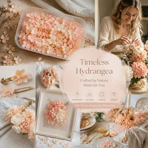 Hibiscus Gradient Preserved Hydrangea Dried Flower DIY Handmade Material 5g Box In Australia - Darrahopens