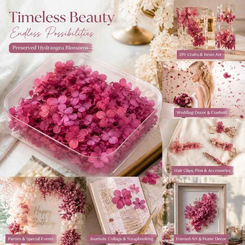 Purple Cloud Gradient Preserved Hydrangea Resin Craft Floral Material 5g In Australia - Darrahopens