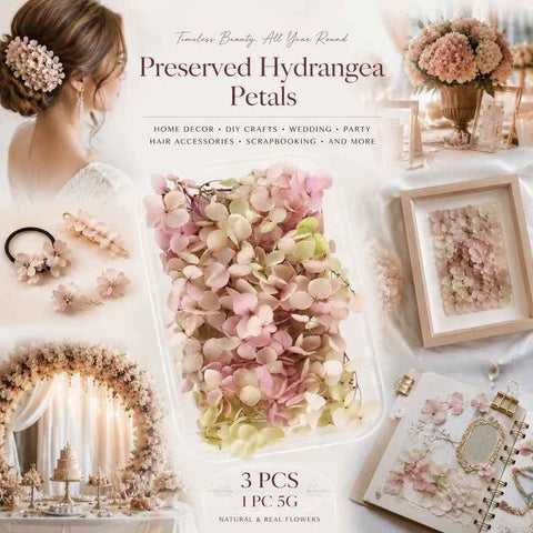 Taro Purple Gradient Hydrangea Preserved Flower Handmade Kit 3×5g Boxes In Australia - Darrahopens