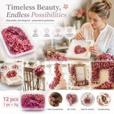 Purple Cloud Gradient Preserved Hydrangea Candle Craft Large Bundle Set of 12 Boxes In Australia - Darrahopens