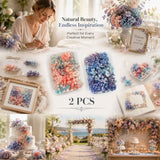 Dreamy Tone & Blue Purple Shade Gradient Preserved Hydrangea DIY Dried Flower Kit Set of 2 Boxes 5g Each In Australia - Darrahopens